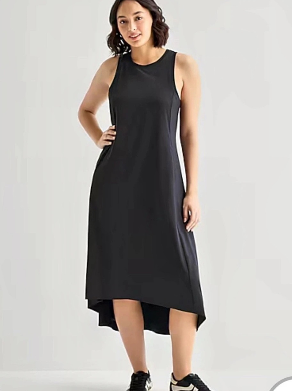 Stylus Dress Sleeveless Midi Dress in Black XL Like New